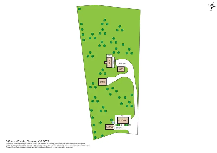 Floorplan of Homely house listing, 5 Charles Parade, Wesburn VIC 3799
