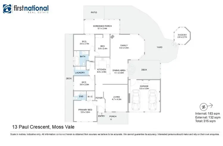 Floorplan of Homely house listing, 13 Paul Crescent, Moss Vale NSW 2577