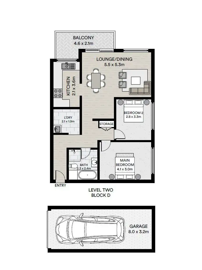 Floorplan of Homely apartment listing, 52/215-217 Peats Ferry Road, Hornsby NSW 2077