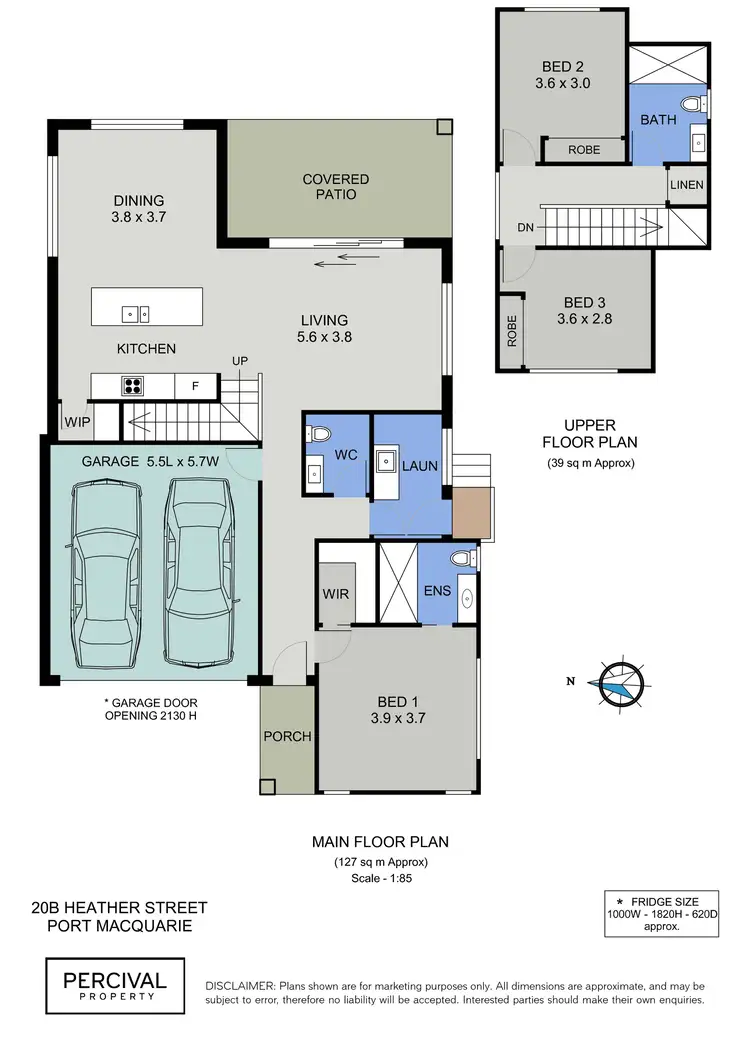 Floorplan of Homely townhouse listing, 20B Heather Street, Port Macquarie NSW 2444