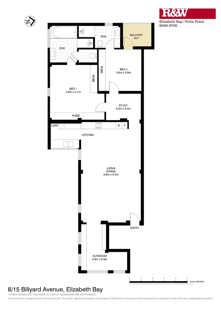 Floorplan of Homely apartment listing, 8/15 Billyard Avenue, Elizabeth Bay NSW 2011