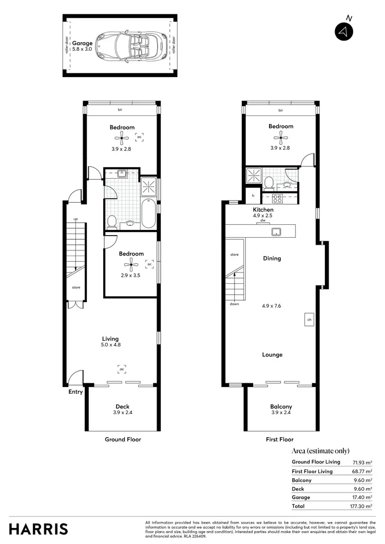 Floorplan of Homely townhouse listing, 3/18 Franklin Parade, Encounter Bay SA 5211