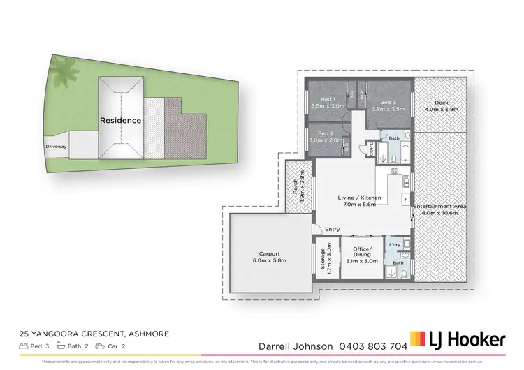 Floorplan of Homely house listing, 25 Yangoora Crescent, Ashmore QLD 4214
