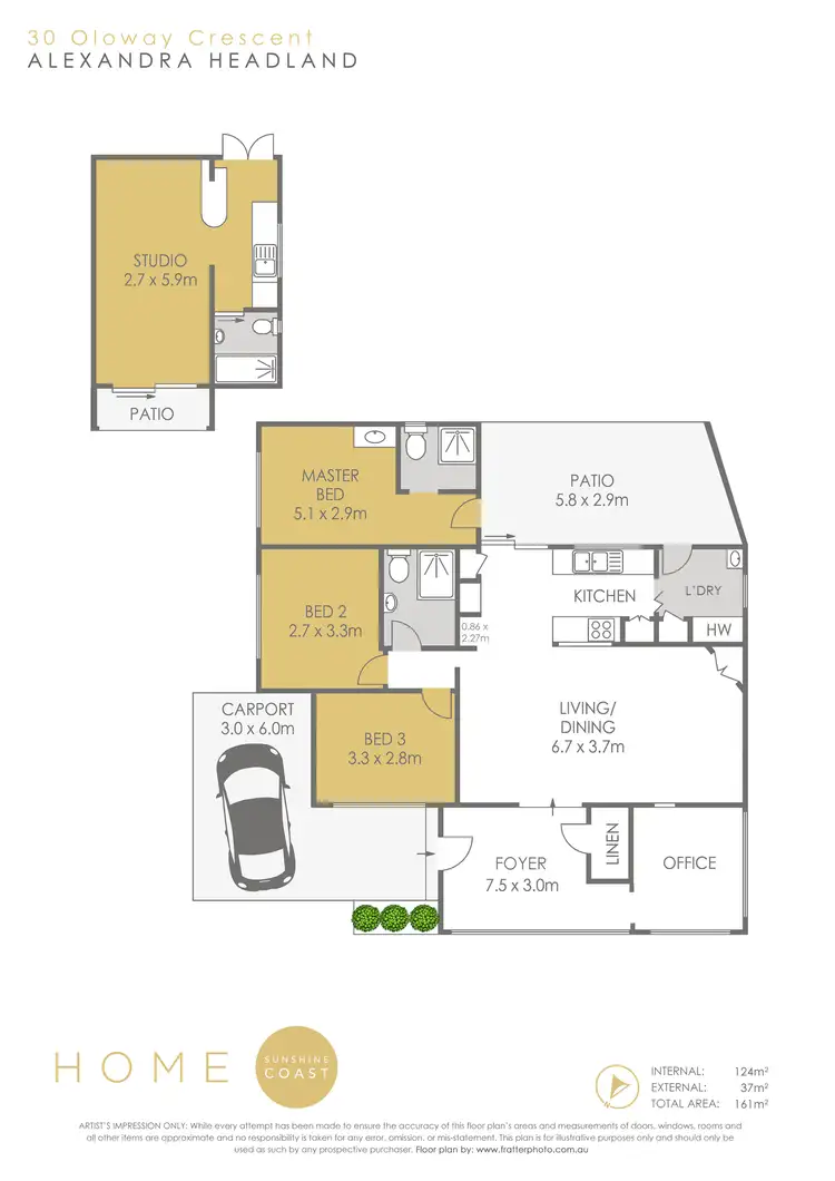 Floorplan of Homely house listing, 30 Oloway Crescent, Alexandra Headland QLD 4572