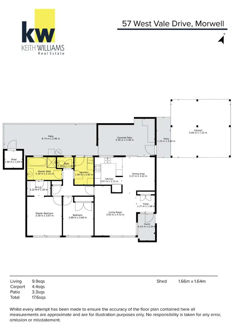 Floorplan of Homely unit listing, 57 West Vale Drive, Morwell VIC 3840