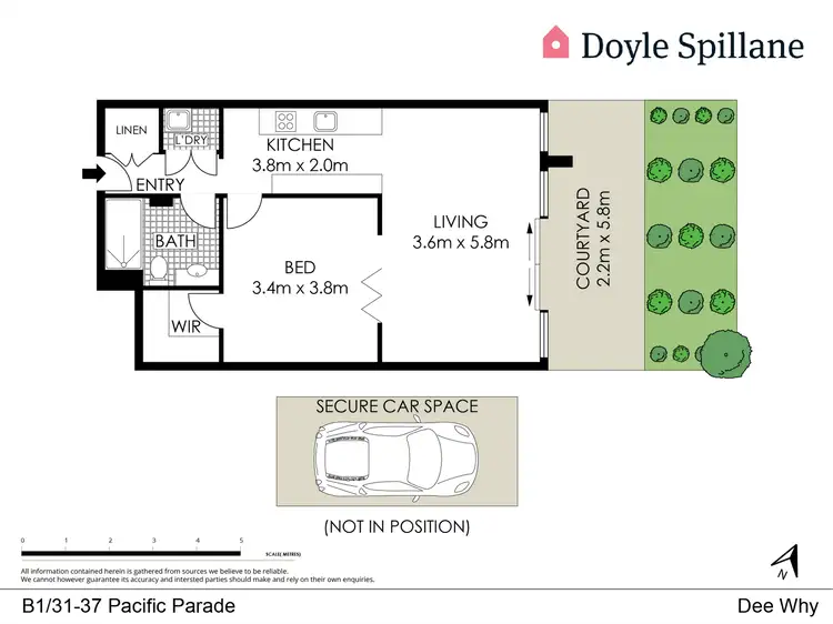 Floorplan of Homely apartment listing, B1/31-37 Pacific Parade, Dee Why NSW 2099