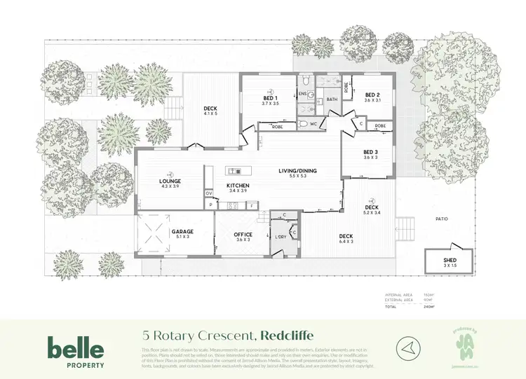 Floorplan of Homely house listing, 5 Rotary Crescent, Redcliffe QLD 4020