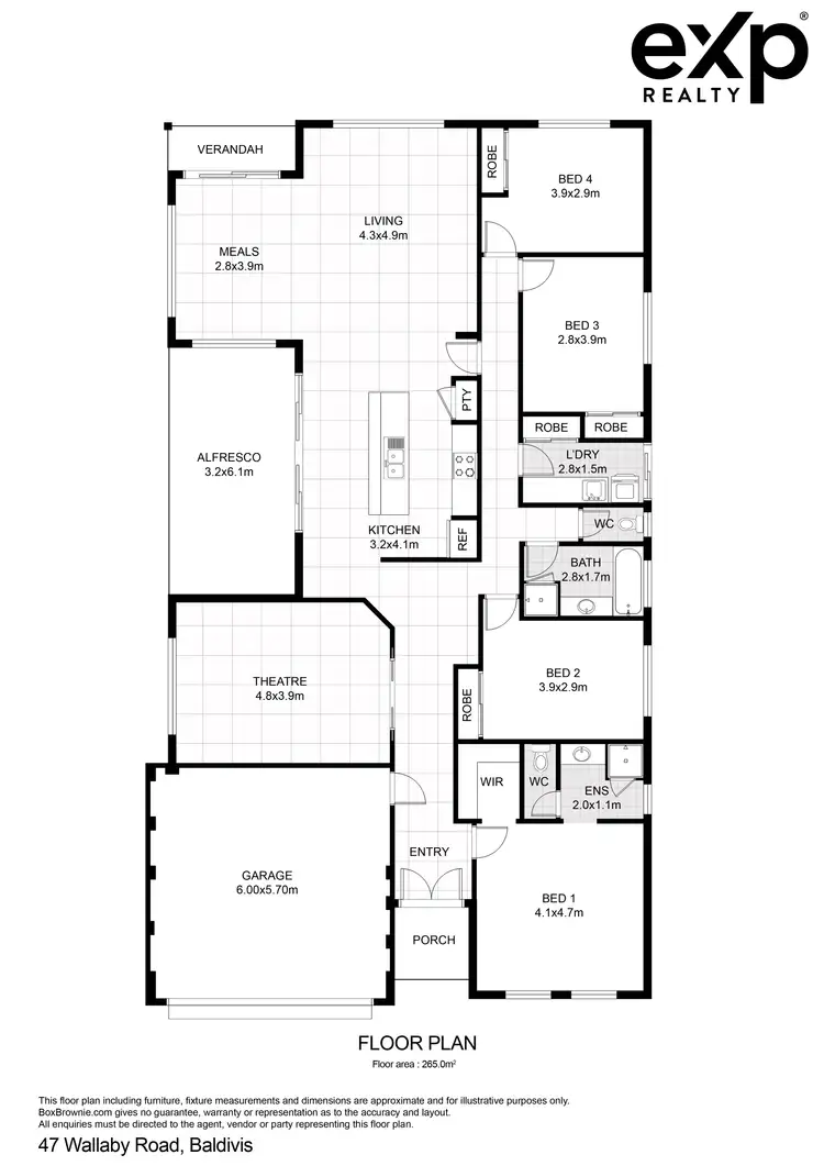 Floorplan of Homely house listing, 47 Wallaby Parade, Baldivis WA 6171