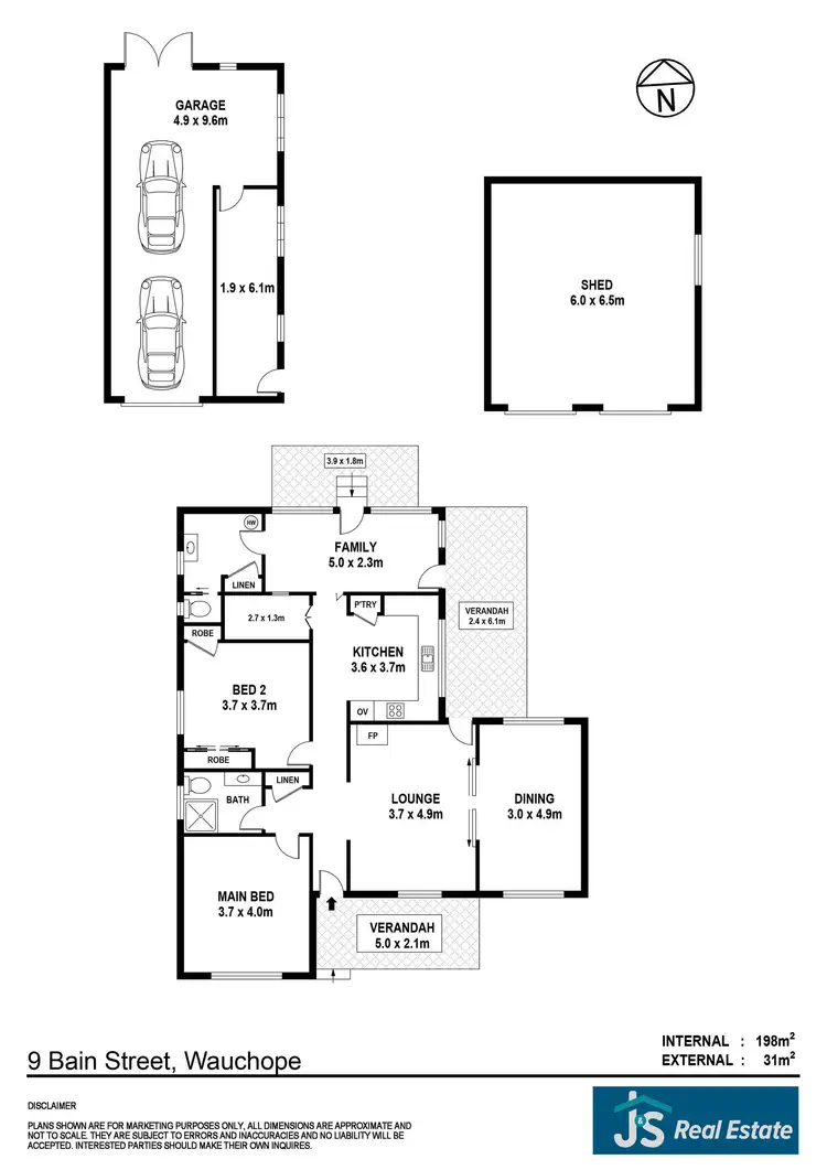 Floorplan of Homely house listing, 9 Bain Street, Wauchope NSW 2446