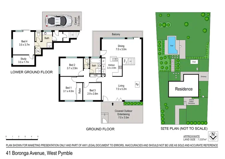 Floorplan of Homely house listing, 41 Boronga Avenue, West Pymble NSW 2073