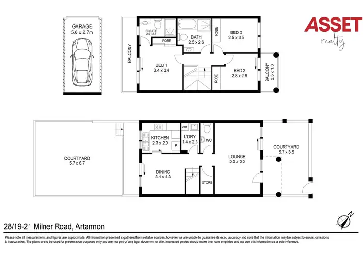 Floorplan of Homely townhouse listing, 28/19-21 Milner Road, Artarmon NSW 2064