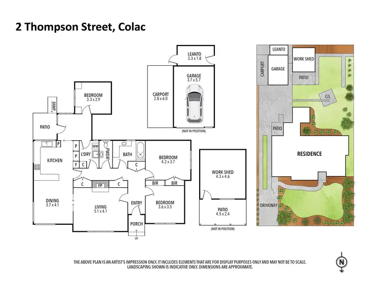 Floorplan of Homely house listing, 2 Thompson Street, Colac VIC 3250