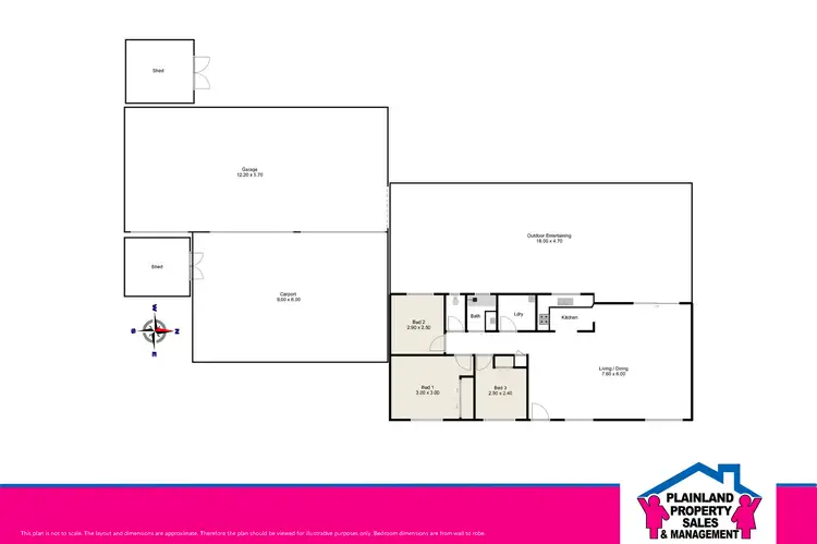 Floorplan of Homely rural property listing, 10 Redwood Drive, Brightview QLD 4311