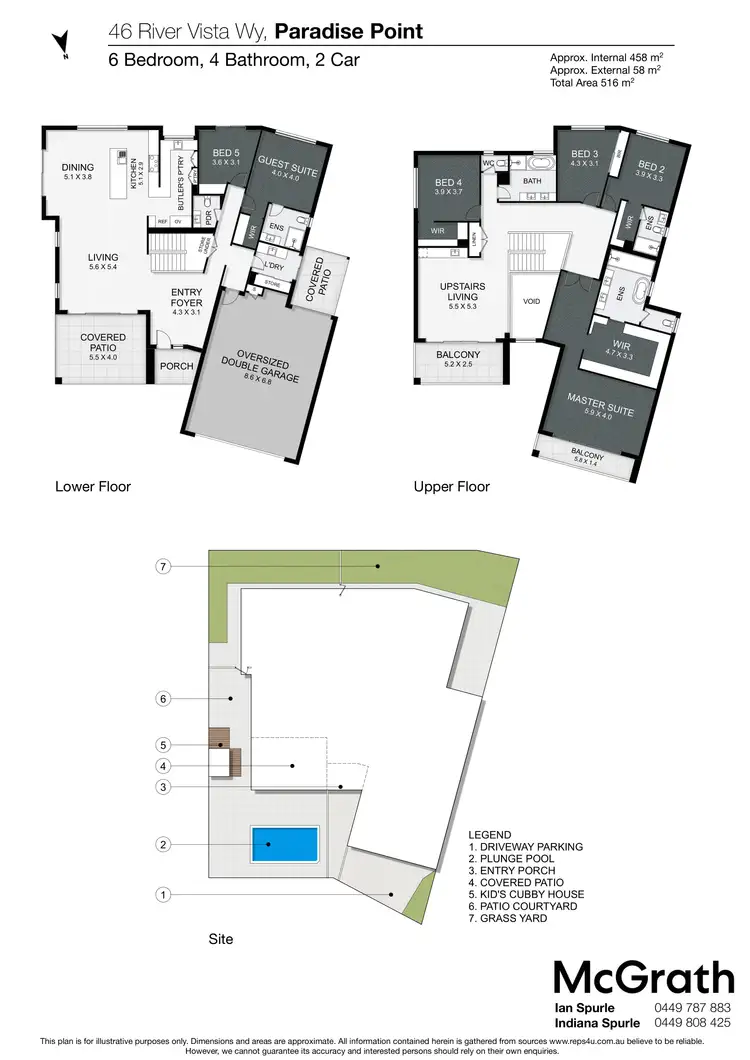 Floorplan of Homely house listing, 46 River Vista Way, Paradise Point QLD 4216