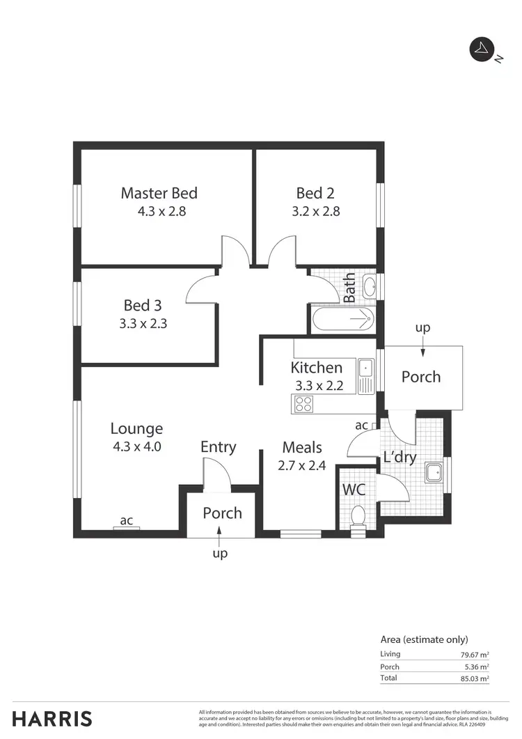 Floorplan of Homely house listing, 33 Blight Street, Davoren Park SA 5113