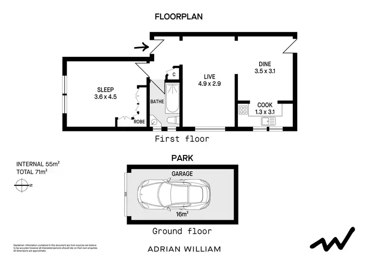 Floorplan of Homely apartment listing, 5/2A Yule Street, Dulwich Hill NSW 2203