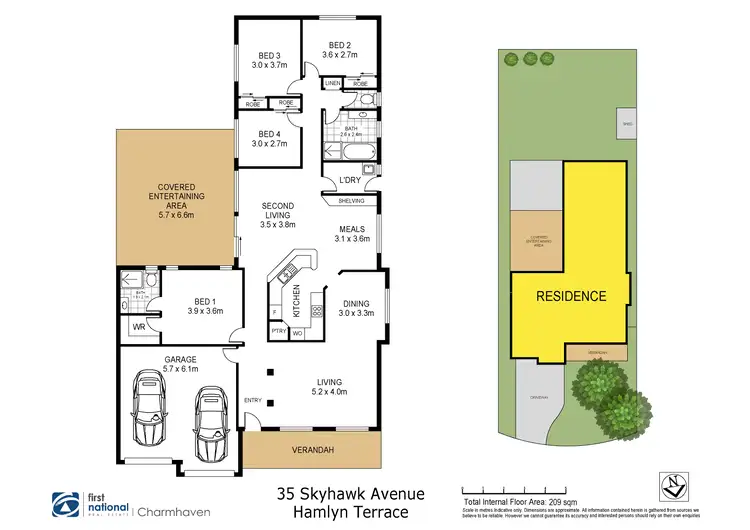 Floorplan of Homely house listing, 35 Skyhawk Avenue, Hamlyn Terrace NSW 2259