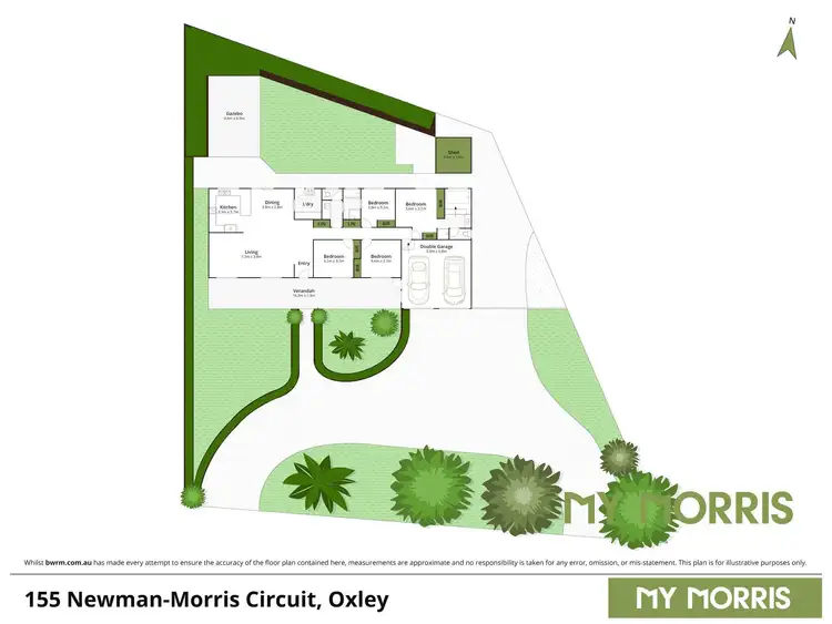 Floorplan of Homely house listing, 155 Newman Morris Circuit, Oxley ACT 2903