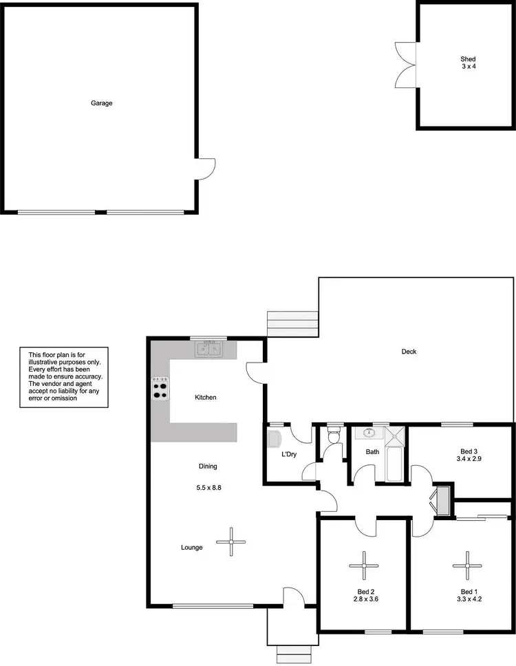 Floorplan of Homely house listing, 47 Sleaford Terrace, Port Lincoln SA 5606
