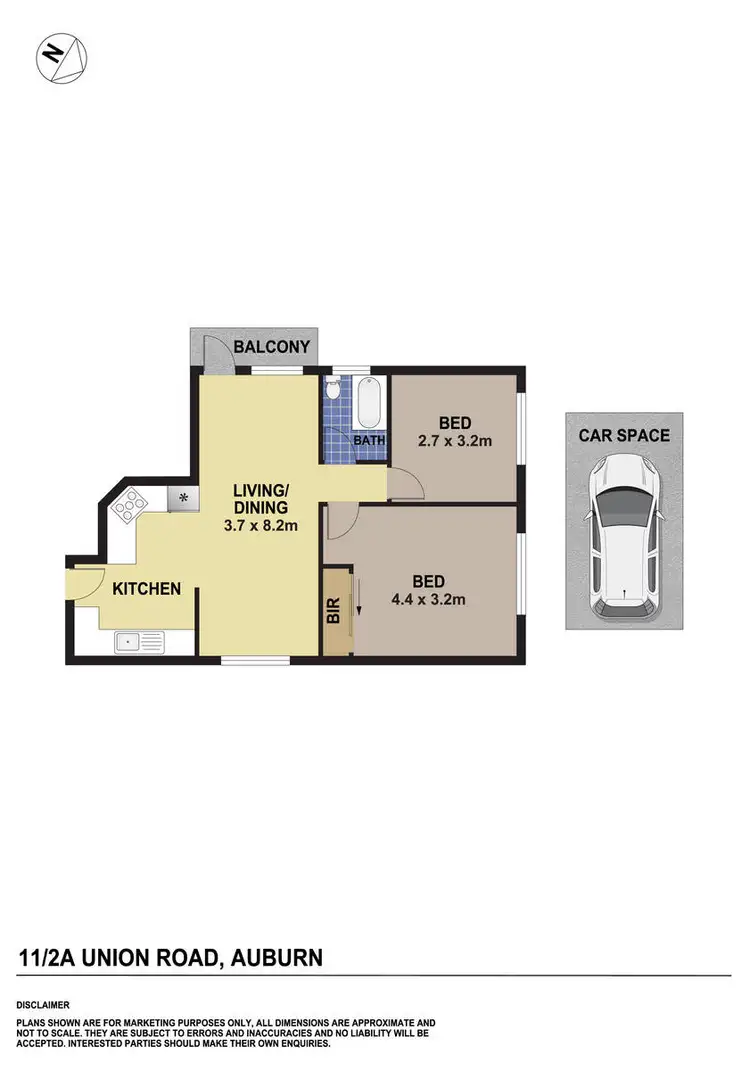 Floorplan of Homely unit listing, 11/2A Union Road, Auburn NSW 2144