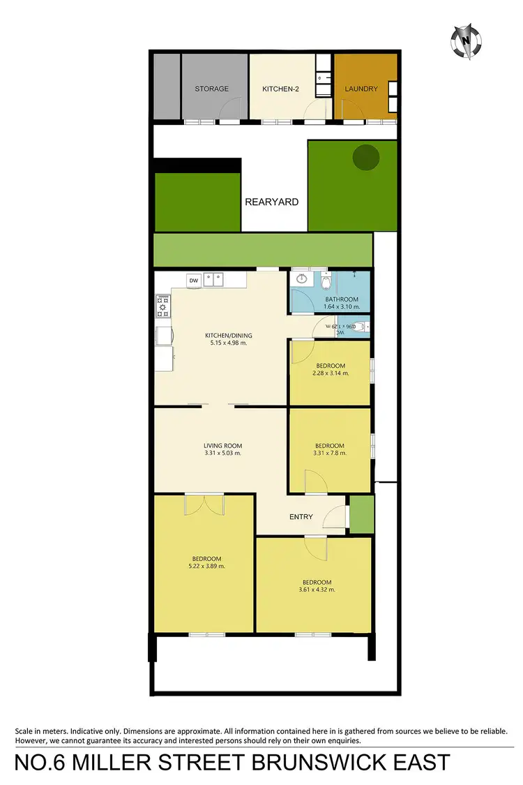 Floorplan of Homely house listing, 6 Miller Street, Brunswick East VIC 3057