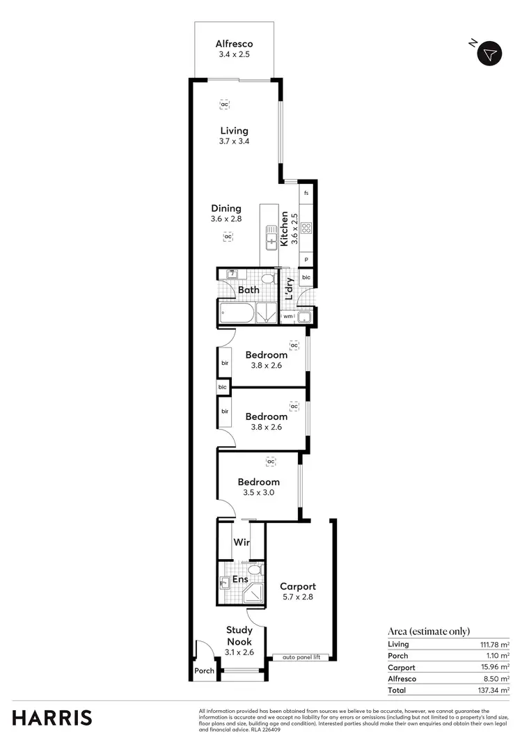 Floorplan of Homely house listing, 7b Windemere Street, Seacombe Gardens SA 5047