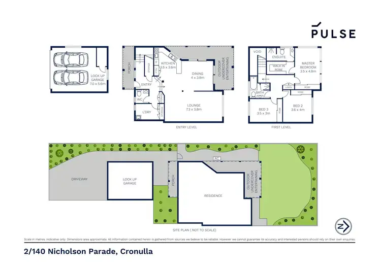 Floorplan of Homely semi-detached listing, 2/140 Nicholson Parade, Cronulla NSW 2230