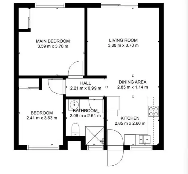 Floorplan of Homely unit listing, 2/195-197 Sheridan Street, Cairns North QLD 4870