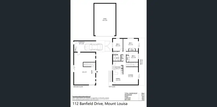 Floorplan of Homely house listing, 112 Banfield Drive, Mount Louisa QLD 4814