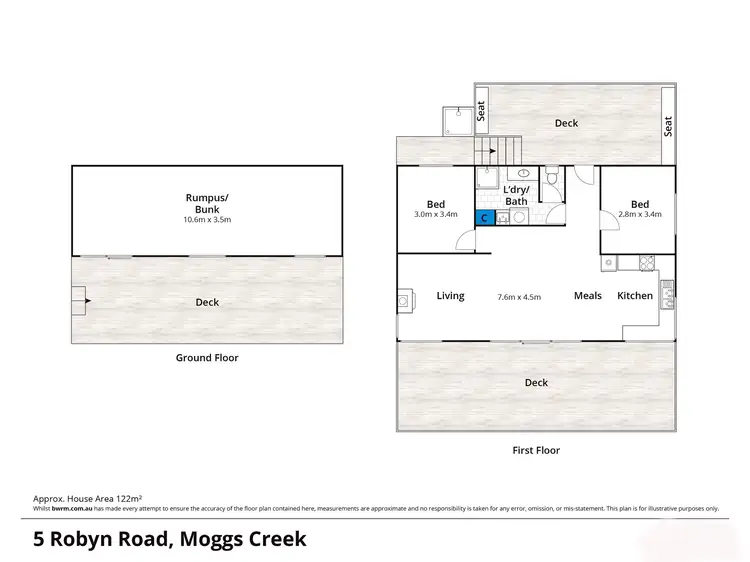 Floorplan of Homely house listing, 5 Robyn Road, Moggs Creek VIC 3231