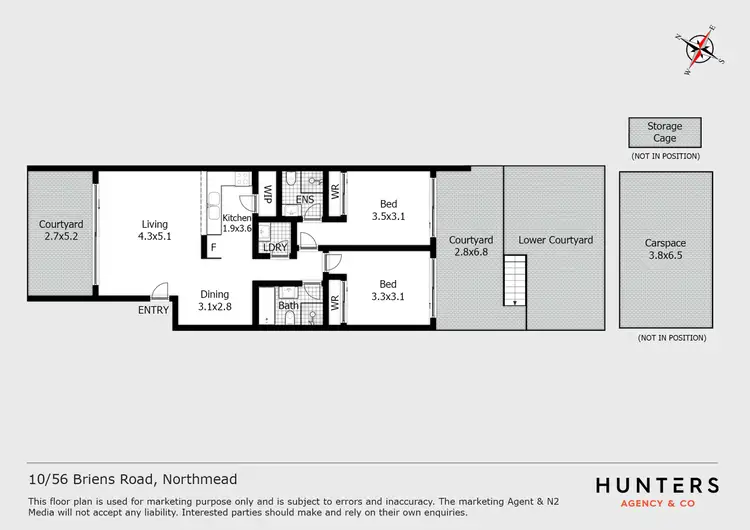 Floorplan of Homely unit listing, 10/56 Briens Road, Northmead NSW 2152