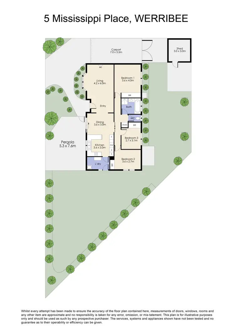 Floorplan of Homely house listing, 5 Mississippi Place, Werribee VIC 3030