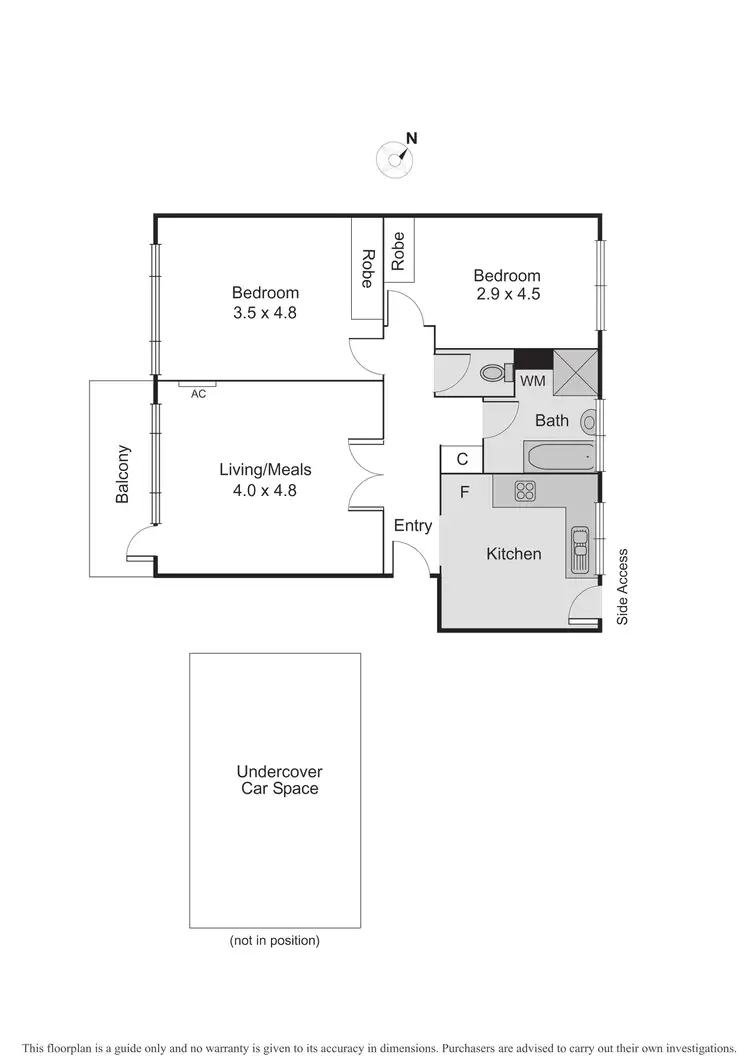 Floorplan of Homely apartment listing, 6/21 Tiuna Grove, Elwood VIC 3184