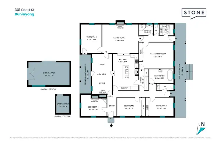 Floorplan of Homely house listing, 301 Scott Street, Buninyong VIC 3357