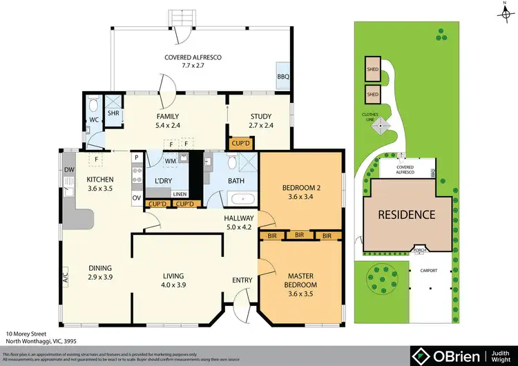 Floorplan of Homely house listing, 10 Morey Street, North Wonthaggi VIC 3995