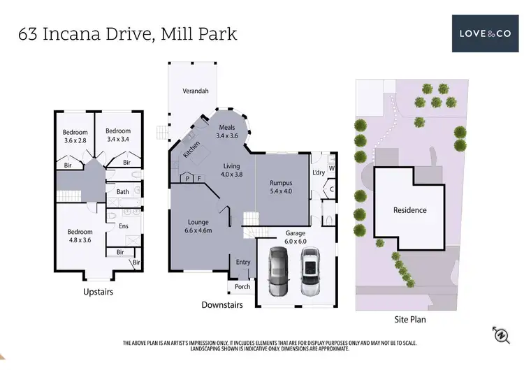 Floorplan of Homely house listing, 63 Incana Drive, Mill Park VIC 3082