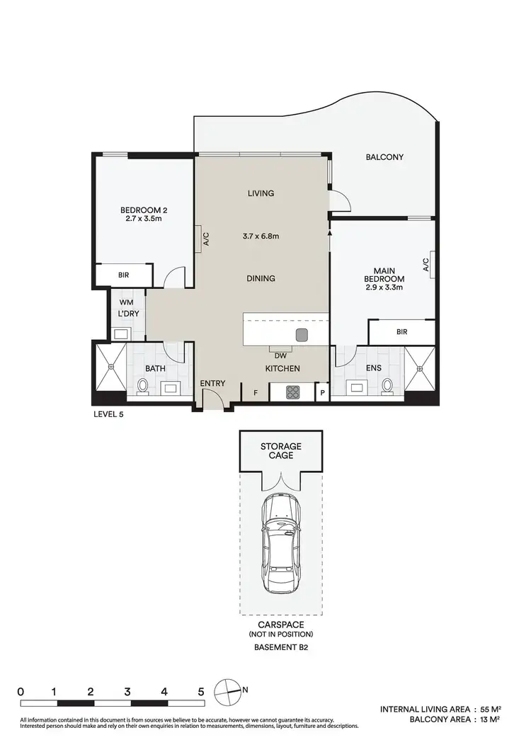 Floorplan of Homely apartment listing, 508/1060 Dandenong Road, Carnegie VIC 3163