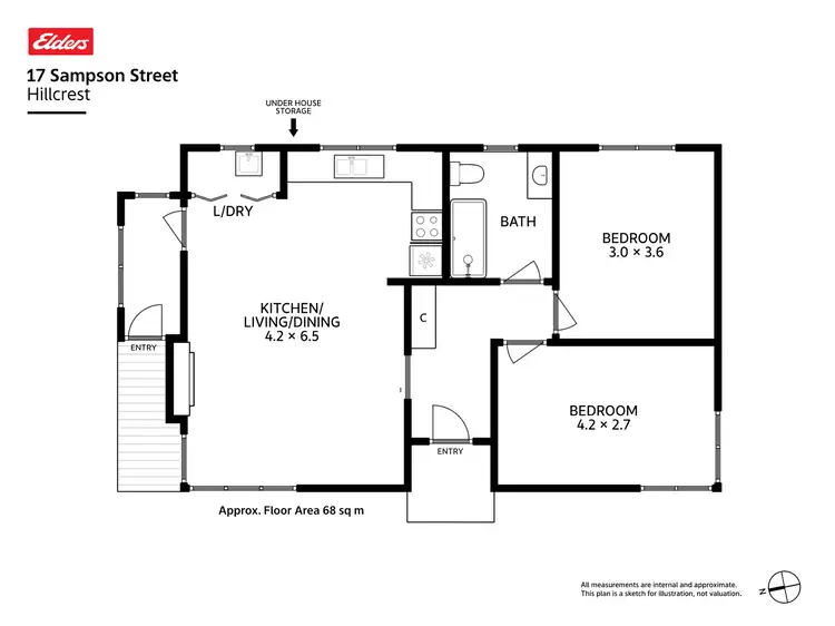 Floorplan of Homely house listing, 17 Sampson Street, Hillcrest TAS 7320