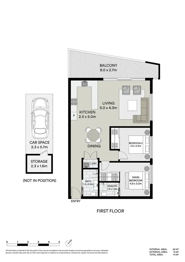Floorplan of Homely unit listing, 8/8 Smith Street, Ryde NSW 2112