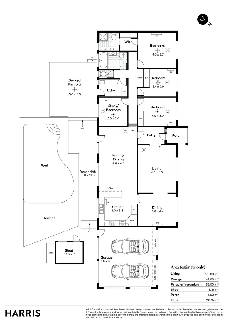 Floorplan of Homely house listing, 14 Pengana Drive, Hawthorndene SA 5051