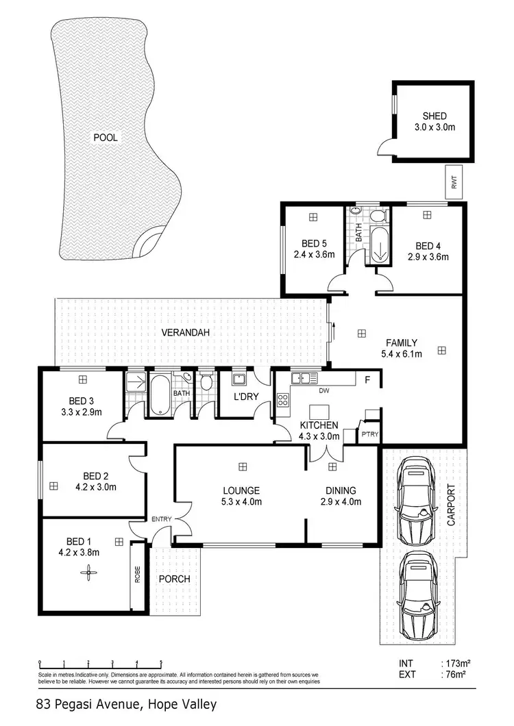 Floorplan of Homely house listing, 83 Pegasi Avenue, Hope Valley SA 5090