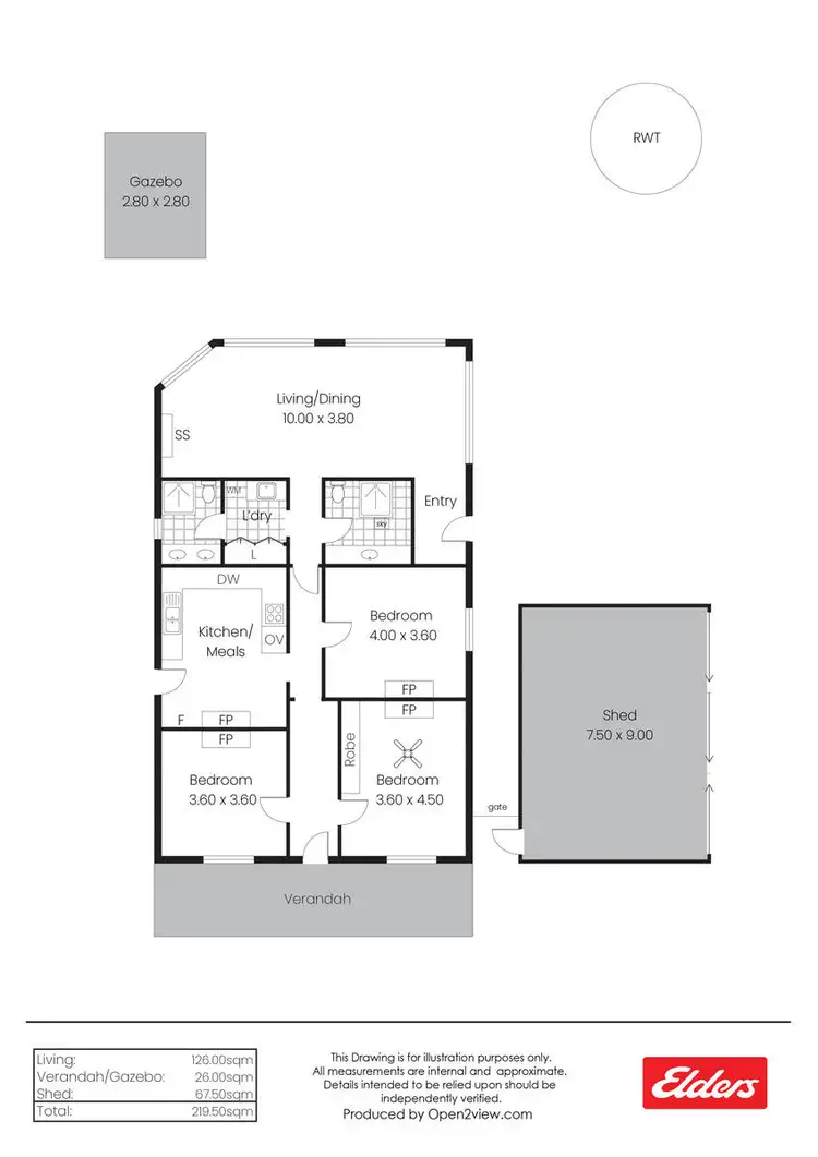 Floorplan of Homely house listing, 7 Arran Street, Jamestown SA 5491