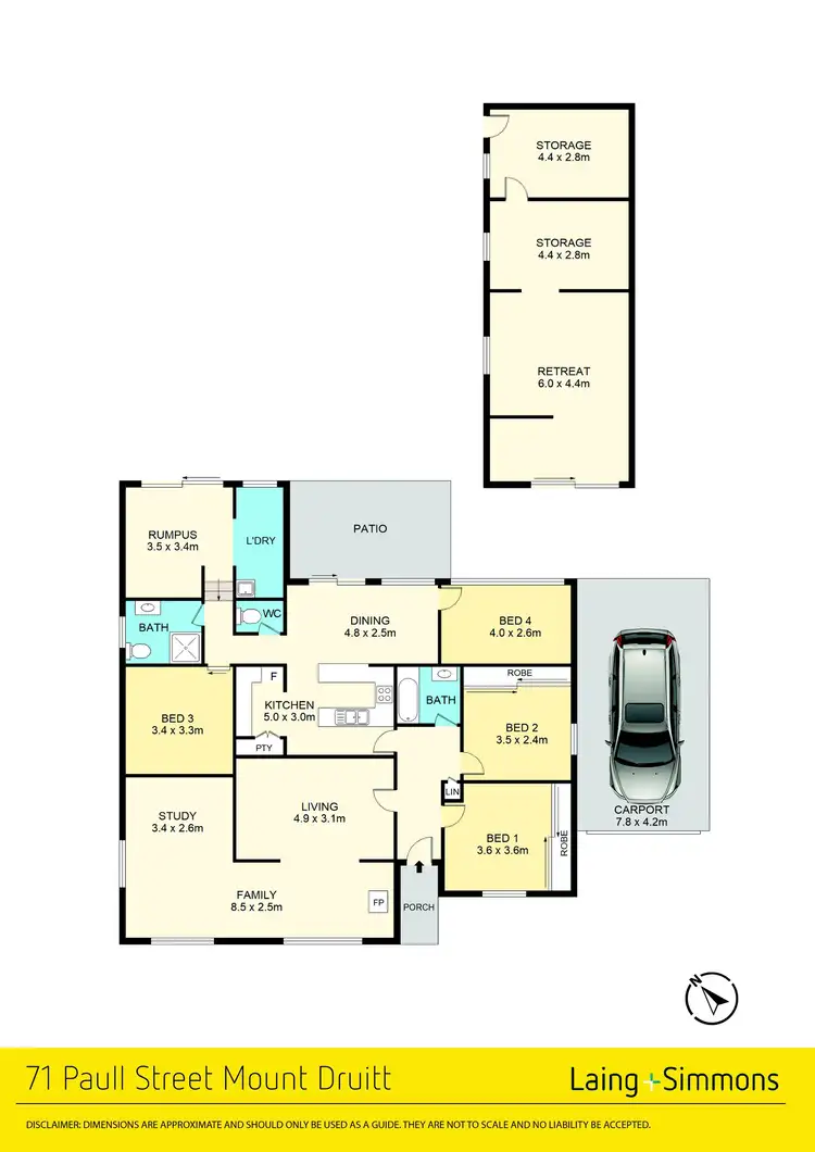 Floorplan of Homely house listing, 71 Paull Street, Mount Druitt NSW 2770