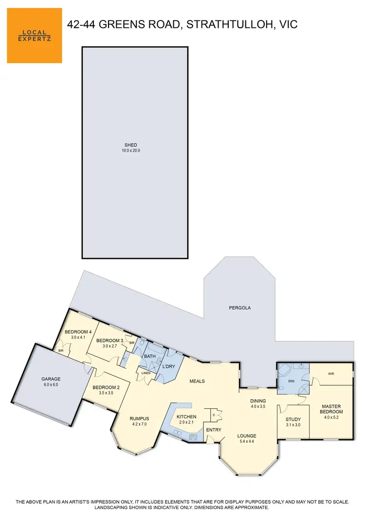 Floorplan of Homely house listing, 42-44 Greens Road, Strathtulloh VIC 3338