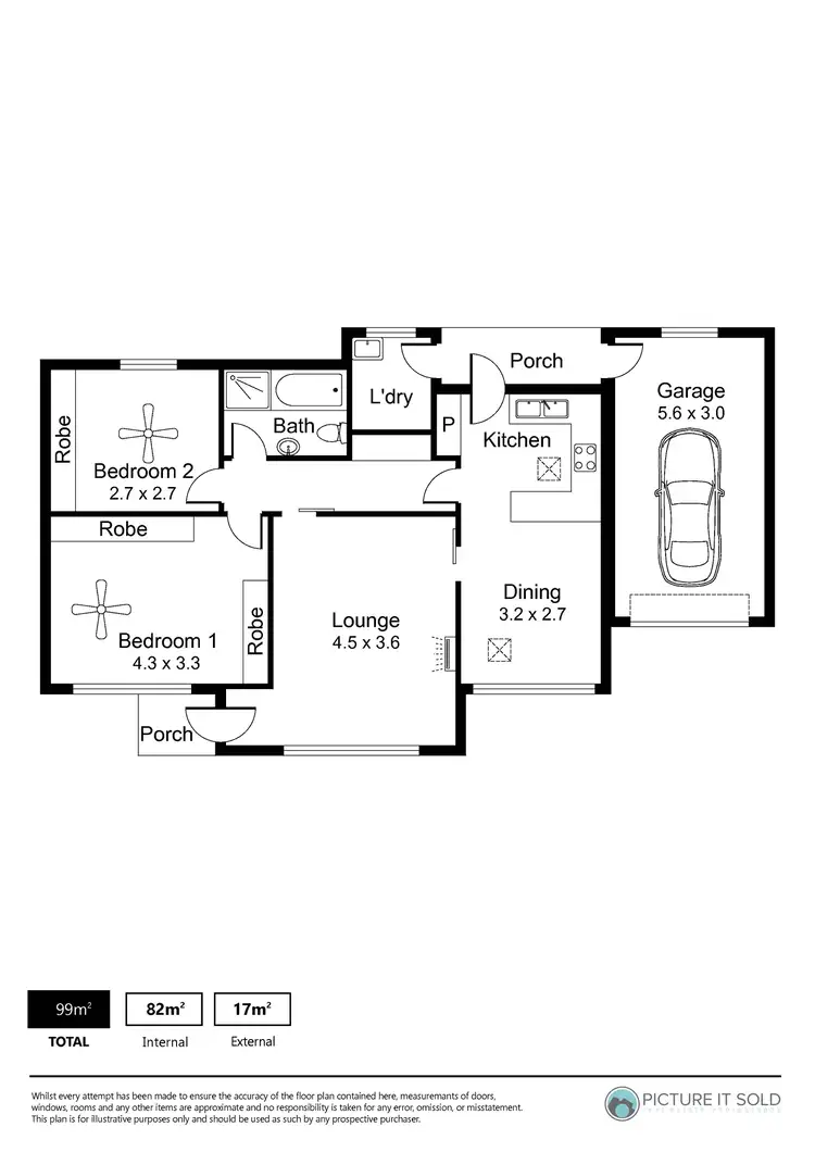 Floorplan of Homely unit listing, 5/42 Nyonga Avenue, Croydon Park SA 5008