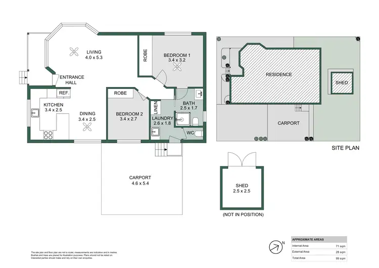 Floorplan of Homely villa listing, 54/56 Carrs Road, Neath NSW 2326