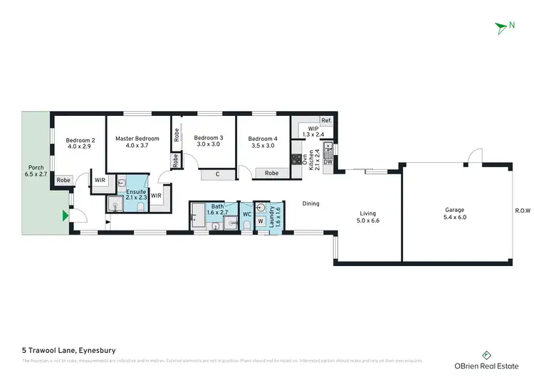 Floorplan of Homely house listing, 5 Trawool Lane, Eynesbury VIC 3338