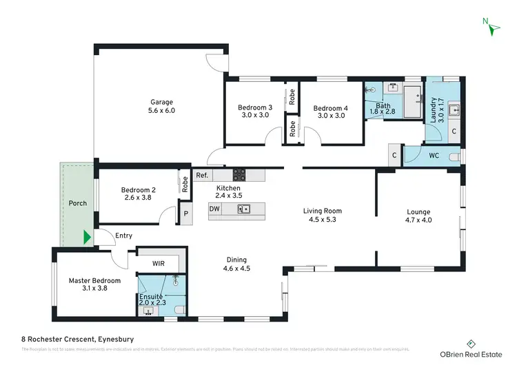 Floorplan of Homely house listing, 8 Rochester Crescent, Eynesbury VIC 3338