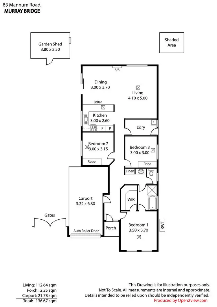 Floorplan of Homely house listing, 83 Mannum Road, Murray Bridge SA 5253