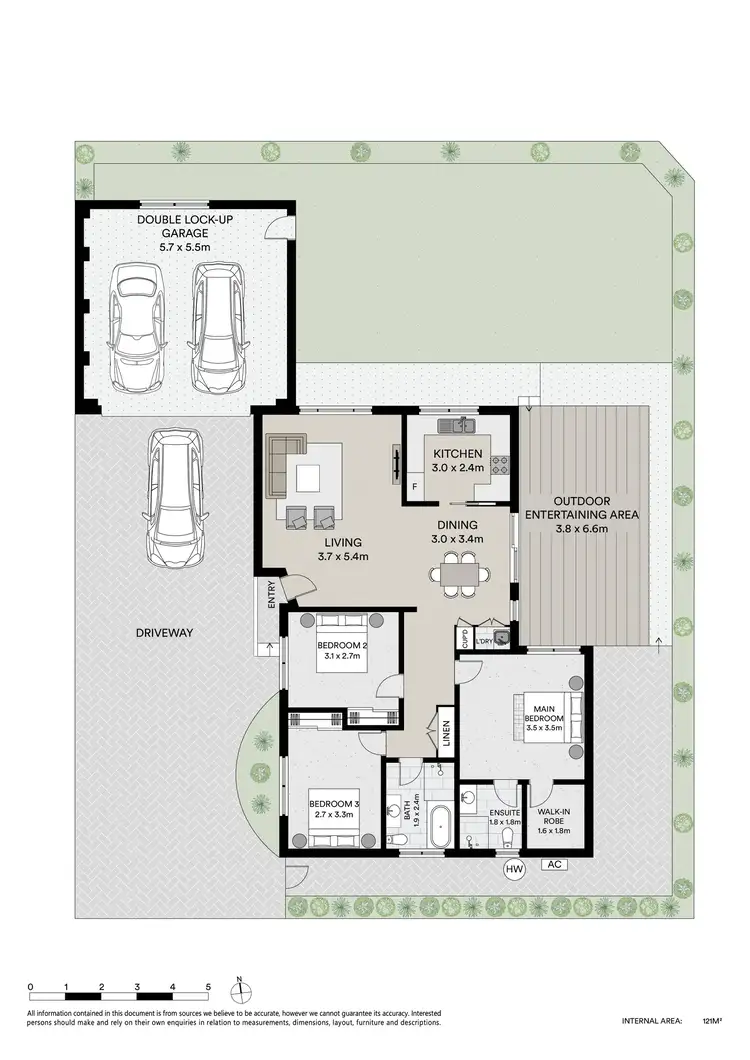 Floorplan of Homely villa listing, 3/17 Gungah Bay Road, Oatley NSW 2223